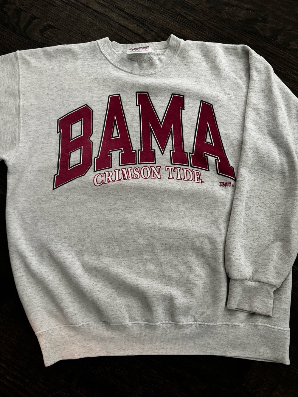 Vintage BAMA Crimson Tide Gray Graphic Crewneck Sweatshirt